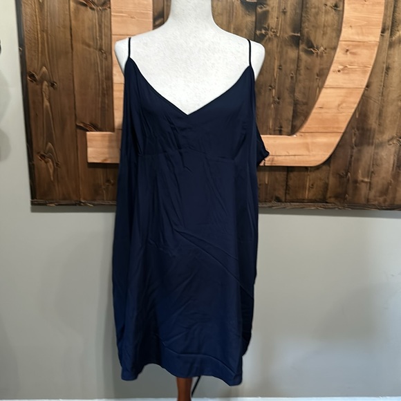 Madewell Crinkle Pleated Georgette Mini Dress in Blue Ditsy Floral - Picture 10 of 13